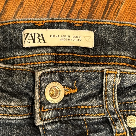 ZARA MENS SKINNY JEANS WITH PAINT SPLATTER SIZE 31 - Picture 6 of 14